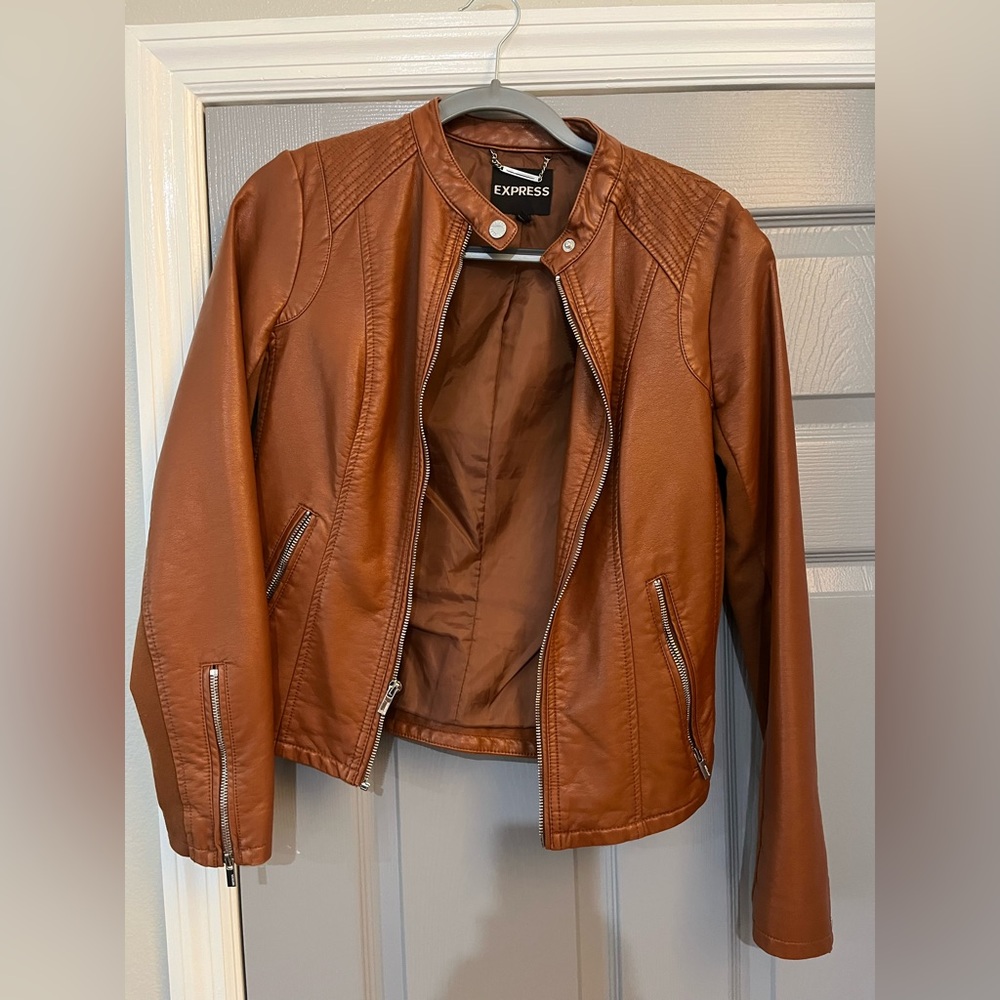 Faux leather jacket